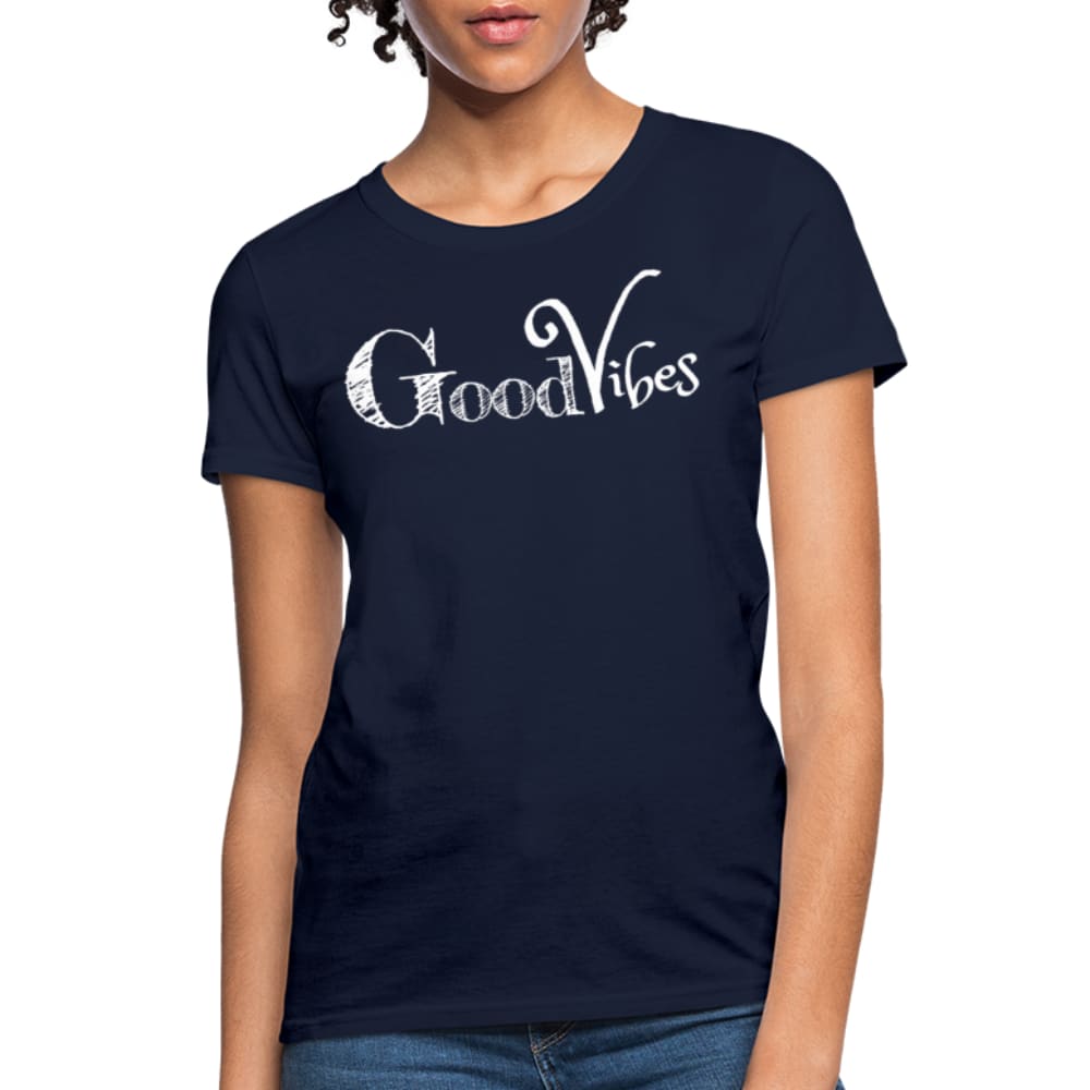 Womens T-shirt - Good Vibes Graphic Tee-5
