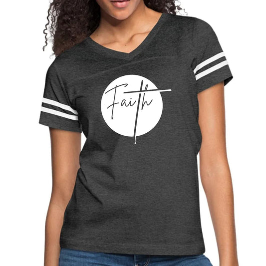 Womens Vintage Sport Graphic T-shirt - Faith-1