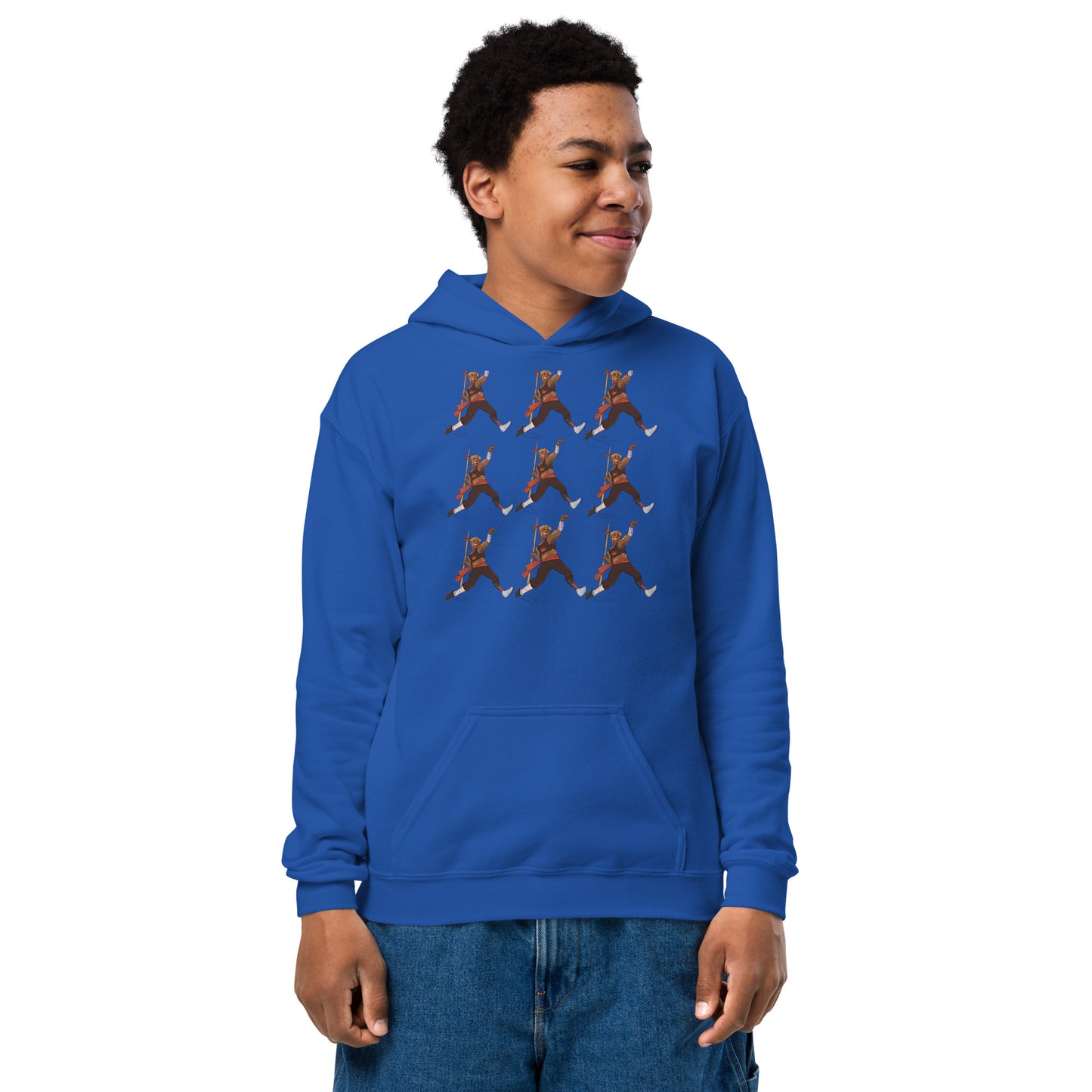 AFRICAN WARRIORS Youth Heavy Blend Hoodie by Sobg Designs