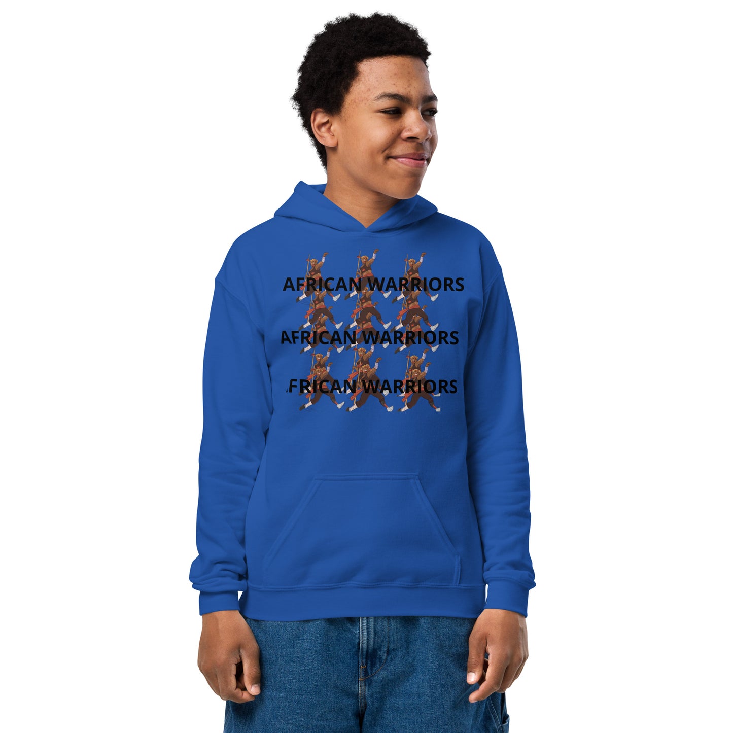 AFRICAN WARRIORS Youth Heavy Blend Hoodie by SobG Designs