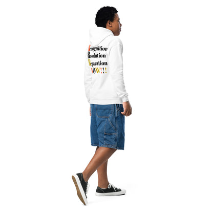 Recognition Resolution Reparation NOW!!! Youth Heavy Blend Hoodie by SobG Designs
