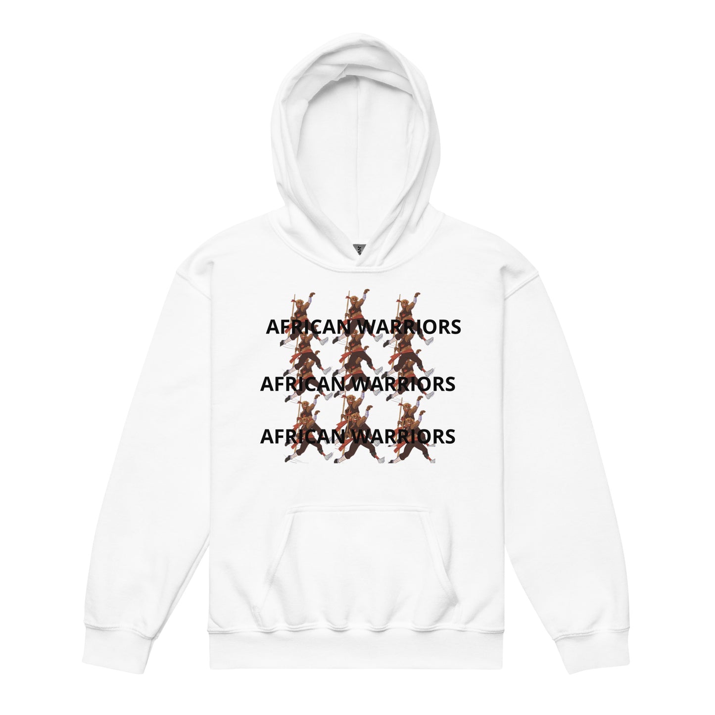 AFRICAN WARRIORS Youth Heavy Blend Hoodie by SobG Designs