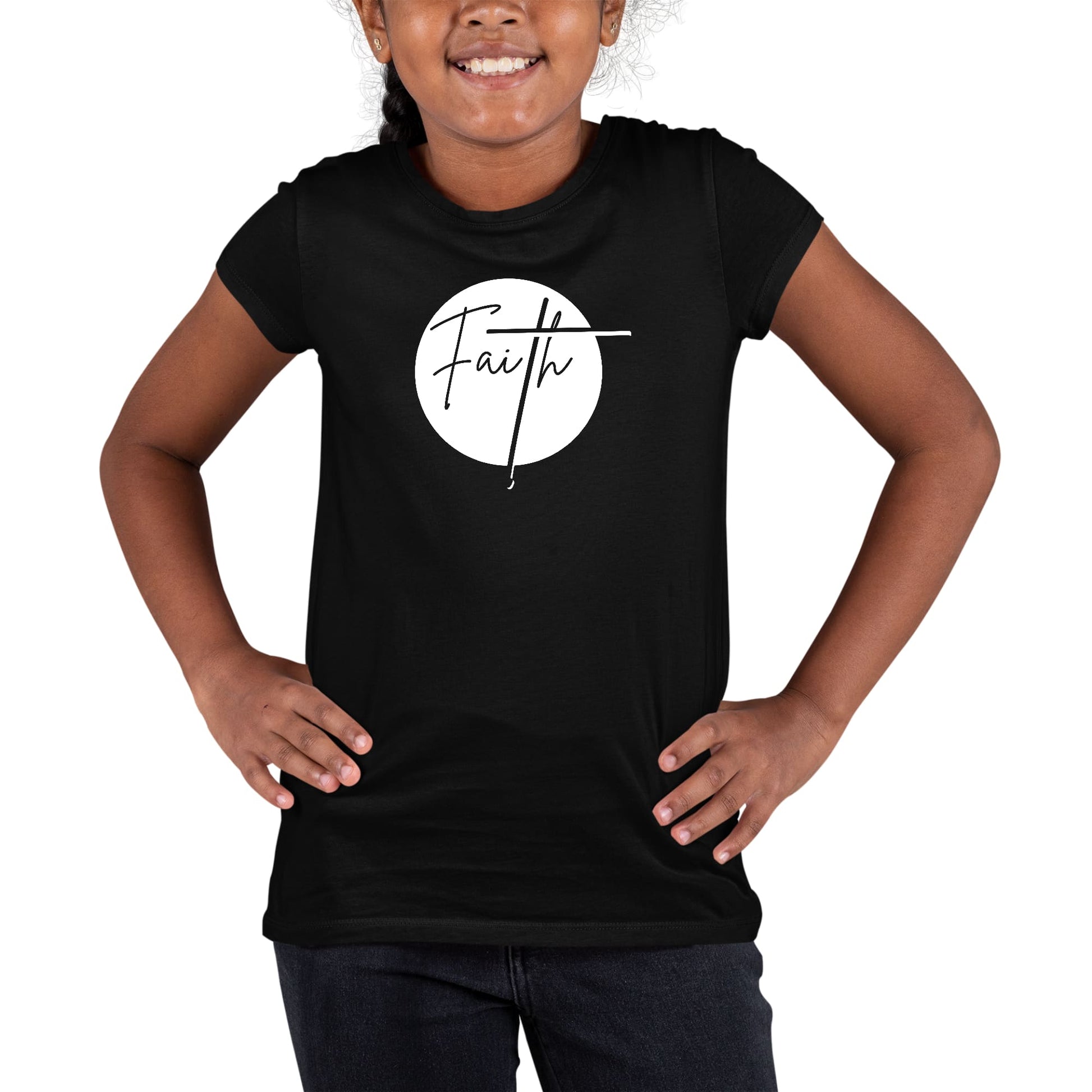 Youth Short Sleeve Graphic T-shirt - Faith-0