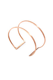 F.R.E.E. Woman Tandem Hammered Copper Bracelet