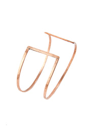 F.R.E.E. Woman Tandem Hammered Copper Bracelet