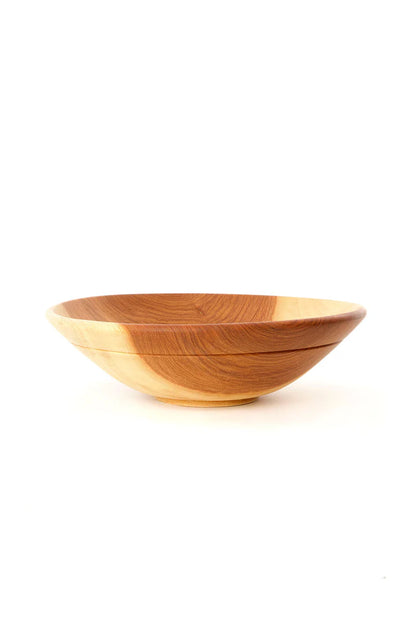 3 Medium Mahogany Wood Salad Bowl from Zimbabwe