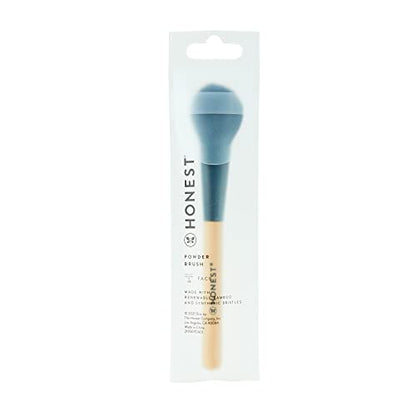 Honest Beauty Powder Brush | Even Blending for Loose + Pressed Powders | Renewable Bamboo, Synthetic Bristles | Cruelty Free