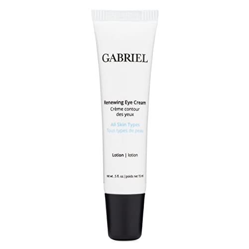 Gabriel Renewing Eye Cream | Natural, Paraben Free, Vegan, Cruelty-free, Non GMO| Botanical Extracts to Reduce Dark Circles & Puffiness Under Eyes | For All Skin Types |.5 oz.