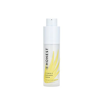 Honest Beauty Vitamin C Radiance Brightening Serum | Improves Skin Tone + Complexion | Vitamin C, Pearl, Hyaluronic Acid | EWG Verified + Cruelty Free | 1 fl oz