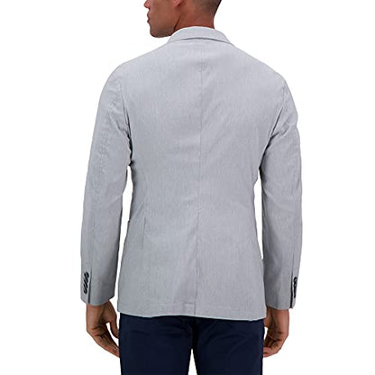 Haggar Men's Smart Wash Performance Blazer & Jackets, Charcoal Heather, Medium