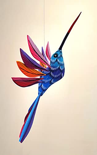 ALKIMIA INC Mexican Alebrije Hummingbird Wood Carving Handcrafted Sculpture (Standard)
