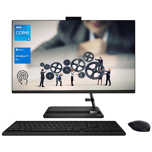 Lenovo 2023 Latest IdeaCentre Premium All-in-One Desktop, 27" FHD Touchscreen, 13th Gen Intel Core i5-13420H (Beats i7-12700H), 32GB RAM, 1TB SSD, Wireless KB & Mouse, Win 11 Pro, Black