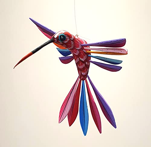 ALKIMIA INC Mexican Alebrije Hummingbird Wood Carving Handcrafted Sculpture (Standard)