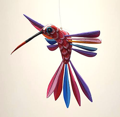 ALKIMIA INC Mexican Alebrije Hummingbird Wood Carving Handcrafted Sculpture (Standard)