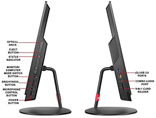 Lenovo ThinkCentre M900z All in One Desktop, 23.8 FHD, Intel i7-6700 Upto 4.0GHz, 32GB RAM, 2TB SSD, Webcam, DVDRW, DisplayPort, Windows 10 Pro (Renewed)