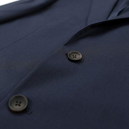 Haggar Men's Stretch Classic Fit 2-Button Center Vent Suit Separate Coat, Navy, 42 x R