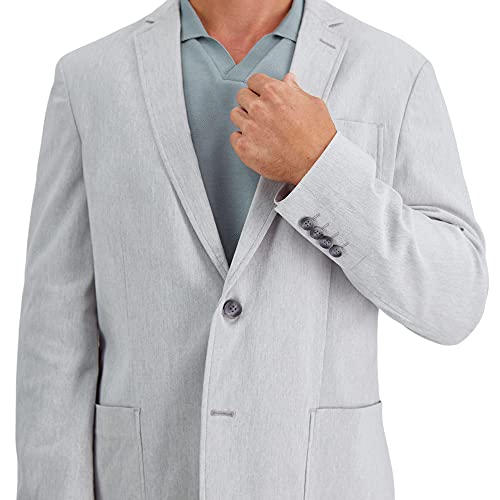 Haggar Men's Smart Wash Performance Blazer & Jackets, Charcoal Heather, Medium