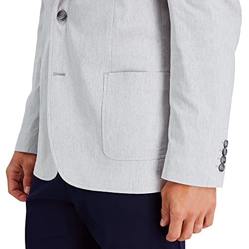 Haggar Men's Smart Wash Performance Blazer & Jackets, Charcoal Heather, Medium