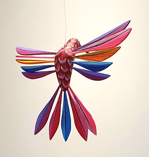 ALKIMIA INC Mexican Alebrije Hummingbird Wood Carving Handcrafted Sculpture (Standard)