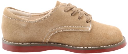 FOOTMATES Bucky Lace-Up Leather Oxford Toddler and Boys Dress Shoes with Wide Toe Box and Custom-Fit Insoles, Non-Marking Outsoles - Dirty Buck, 10.5 Little Kid (4-8 Years)