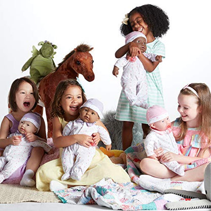 JC Toys - La Baby | Asian 20-inch Large Soft Body Baby Doll | Washable | Removable Purple Outfit w/ Hat and Pacifier | For Children 2 Years +