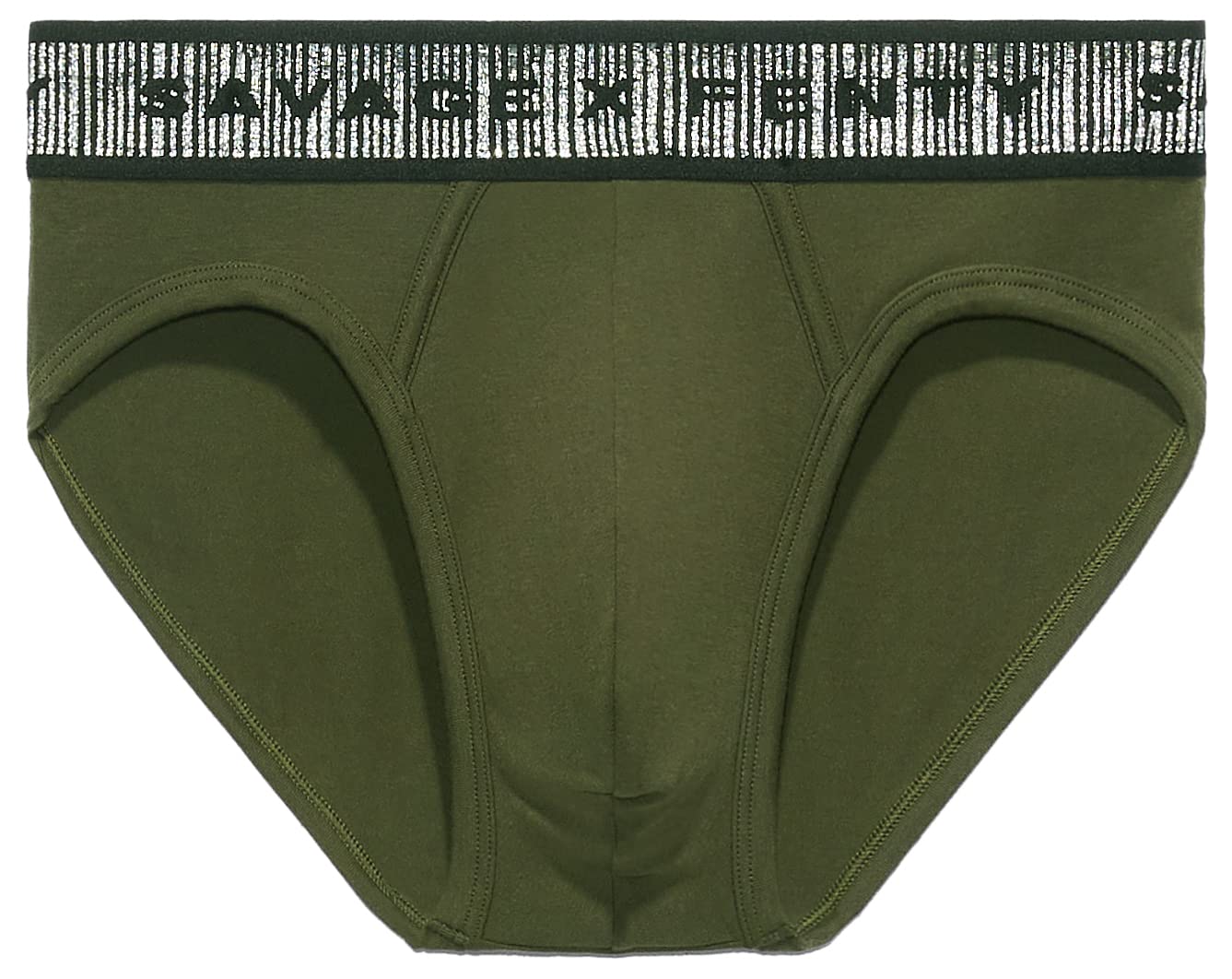 Savage X, Men's Going Platinum Briefs, Deep Forest Green, XXL
