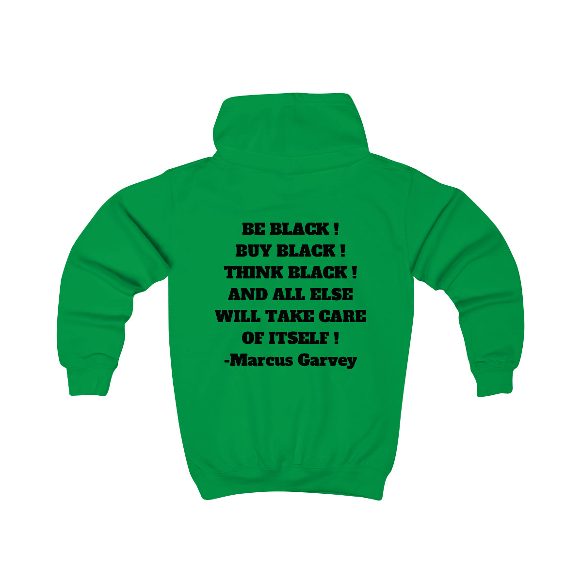 BE BLACK! BUY BLACK! THINK BLACK! Unisex Kids Hoodie by SobG Designs