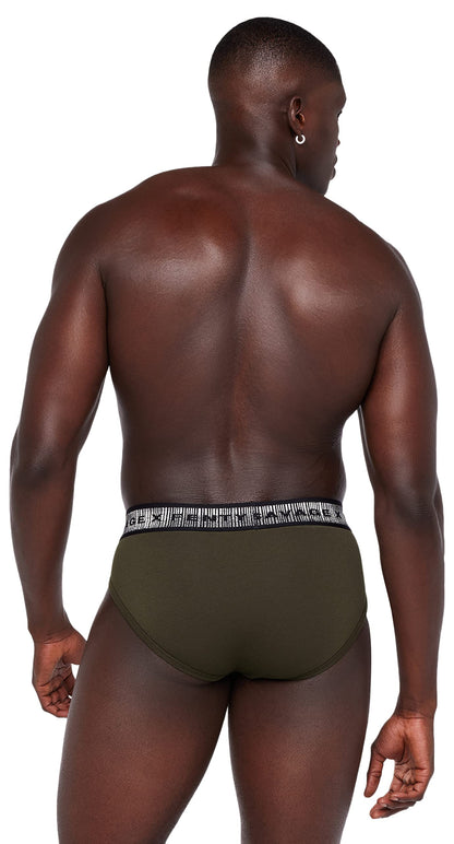 Savage X, Men's Going Platinum Briefs, Deep Forest Green, XXL