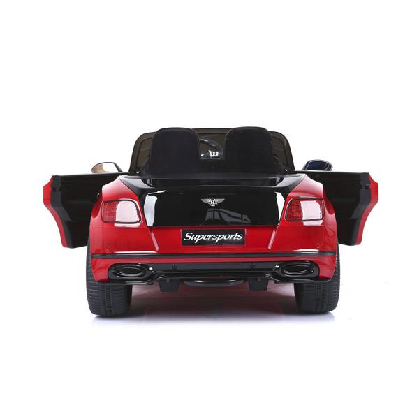 12V Bentley Continental Ride on Car 2 Seater with Parental Remote Control for 3-8 Years (Pink)