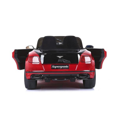 12V Bentley Continental Ride on Car 2 Seater with Parental Remote Control for 3-8 Years (Pink)