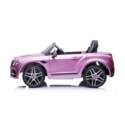12V Bentley Continental Ride on Car 2 Seater with Parental Remote Control for 3-8 Years (Pink)