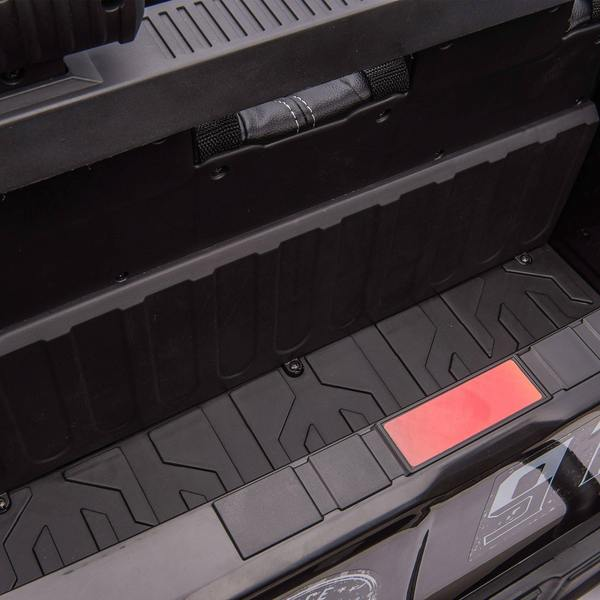 12V Police Truck Ride on 2 Seater with Parental Remote Control for 3-8 Years (Black)