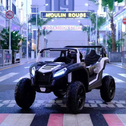 24V 4x4 Freddo Toys Dune Buggy 2 Seater Ride on with Parental Remote Control for 3+ Years (Black)