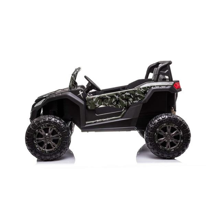 24V 4x4 Freddo Toys Dune Buggy 2 Seater Ride on with Parental Remote Control for 3+ Years (Black)
