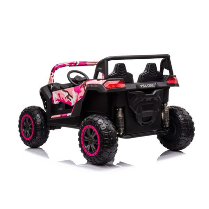 24V 4x4 Freddo Toys Dune Buggy 2 Seater Ride on with Parental Remote Control for 3+ Years (Black)