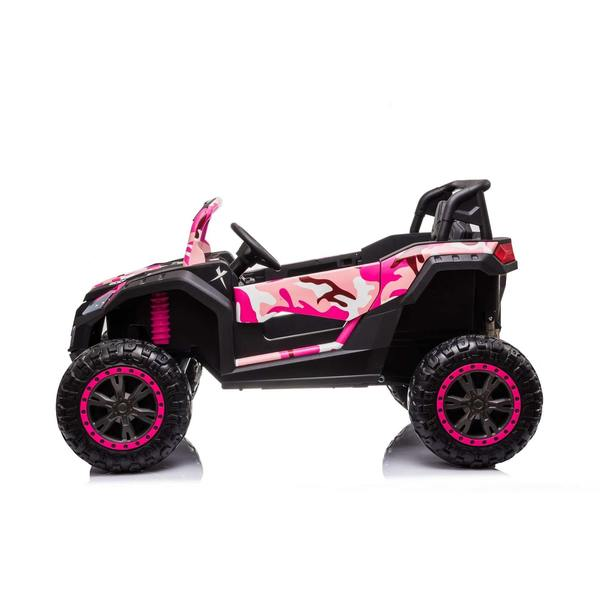 24V 4x4 Freddo Toys Dune Buggy 2 Seater Ride on with Parental Remote Control for 3+ Years (Black)