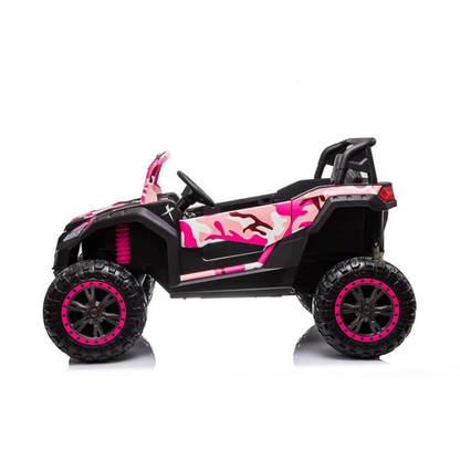 24V 4x4 Freddo Toys Dune Buggy 2 Seater Ride on with Parental Remote Control for 3+ Years (Black)