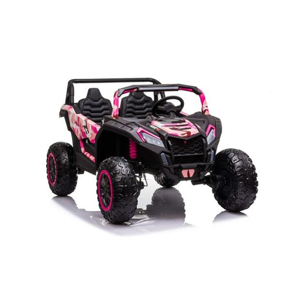 24V 4x4 Freddo Toys Dune Buggy 2 Seater Ride on with Parental Remote Control for 3+ Years (Black)