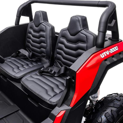 24V 4x4 Freddo Toys Dune Buggy 2 Seater Ride on with Parental Remote Control for 3+ Years (Black)