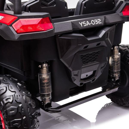 24V 4x4 Freddo Toys Dune Buggy 2 Seater Ride on with Parental Remote Control for 3+ Years (Black)