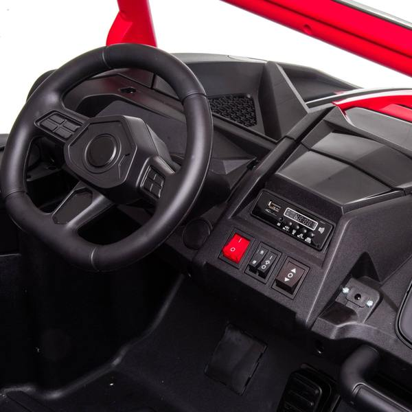 24V 4x4 Freddo Toys Dune Buggy 2 Seater Ride on with Parental Remote Control for 3+ Years (Black)