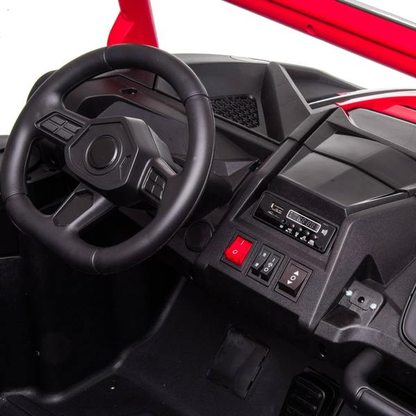 24V 4x4 Freddo Toys Dune Buggy 2 Seater Ride on with Parental Remote Control for 3+ Years (Black)