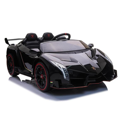 24V 4x4 Lamborghini Veneno 2 Seater Ride on with Parental Remote Control for 3-8 Years (Black)