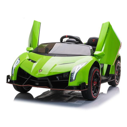 24V 4x4 Lamborghini Veneno 2 Seater Ride on with Parental Remote Control for 3-8 Years (Black)