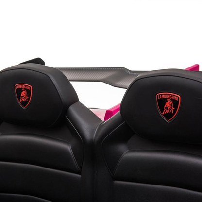 24V 4x4 Lamborghini Veneno 2 Seater Ride on with Parental Remote Control for 3-8 Years (Black)