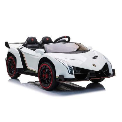 24V 4x4 Lamborghini Veneno 2 Seater Ride on with Parental Remote Control for 3-8 Years (Black)
