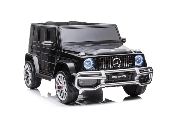 24V 4x4 Mercedes G63 2 Seater Ride on Car with Parental Remote Control for 3-8 Years (Black)