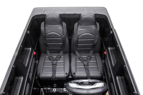 24V 4x4 Mercedes G63 2 Seater Ride on Car with Parental Remote Control for 3-8 Years (Black)