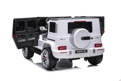 24V 4x4 Mercedes G63 2 Seater Ride on Car with Parental Remote Control for 3-8 Years (Black)