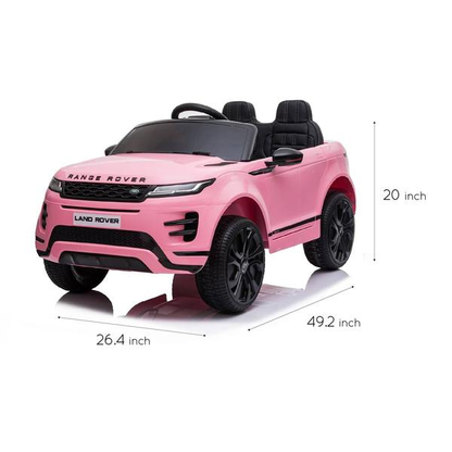 12V Range Rover Evoque 1 Seater Ride on Car (Black)